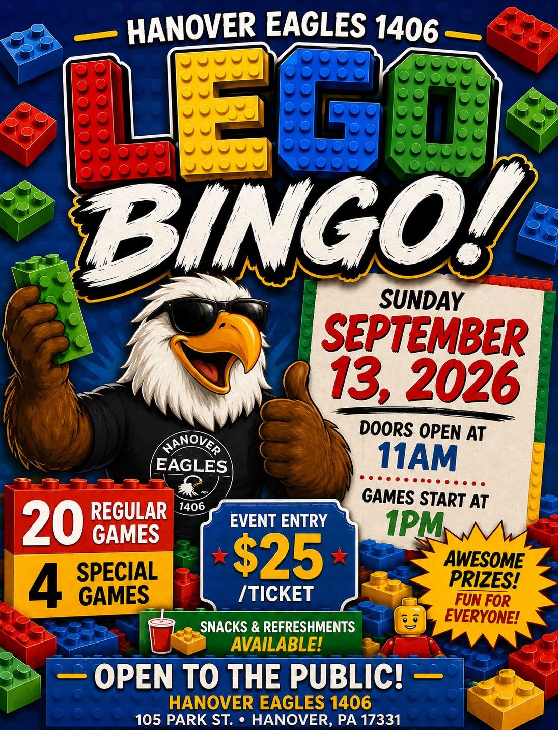 eagles legos bingo 090726