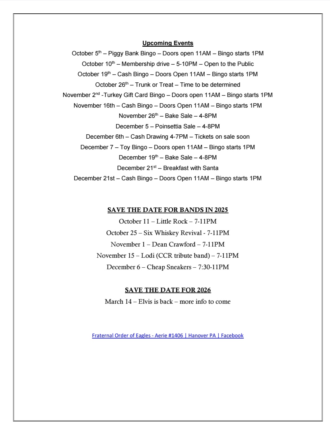 eagles newsletter 092425